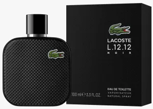 Eau de Lacoste L.12.12 Noir cologne him EDT 3.3 / 3.4 oz New in Box