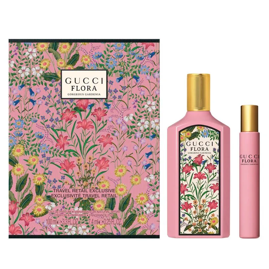 Gucci Flora Gorgeous Gardenia 100ml EDP 2 Piece Gift Set