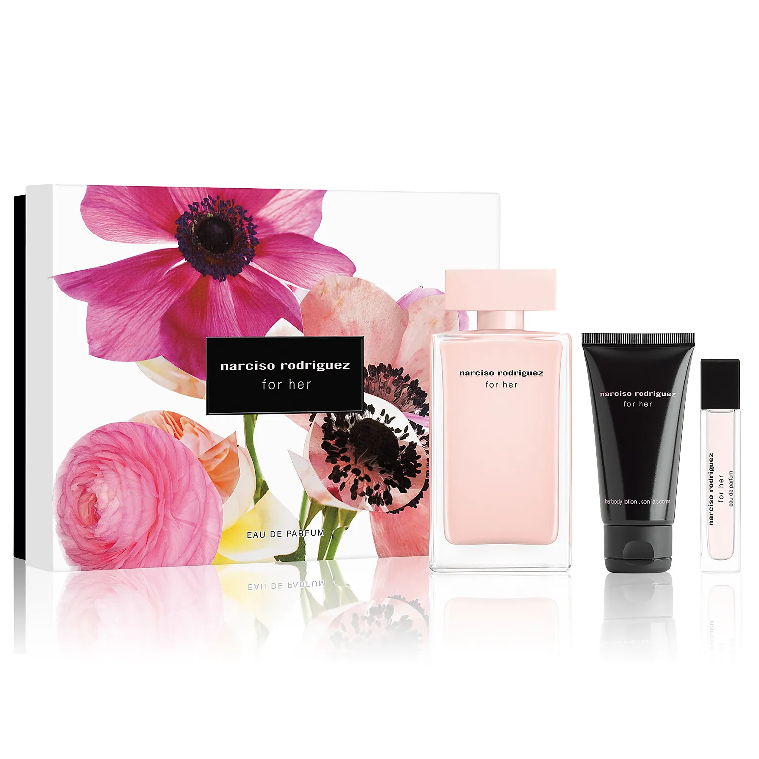 Narciso Rodriguez For Her 100ml EDP 3 Piece Gift Set