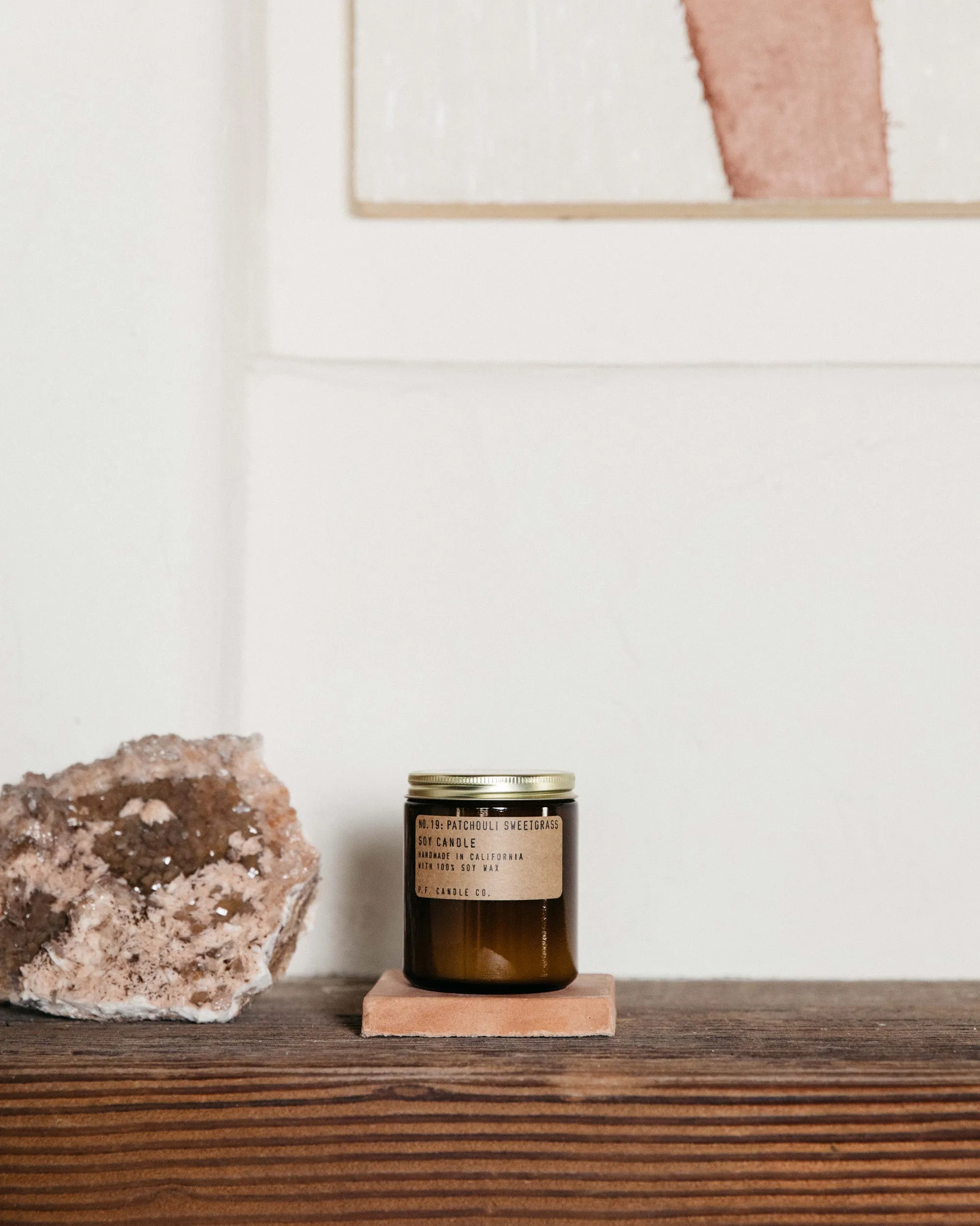 P.F. Candle Co. 7.2oz Standard Jar Candle - Patchouli Sweetgrass