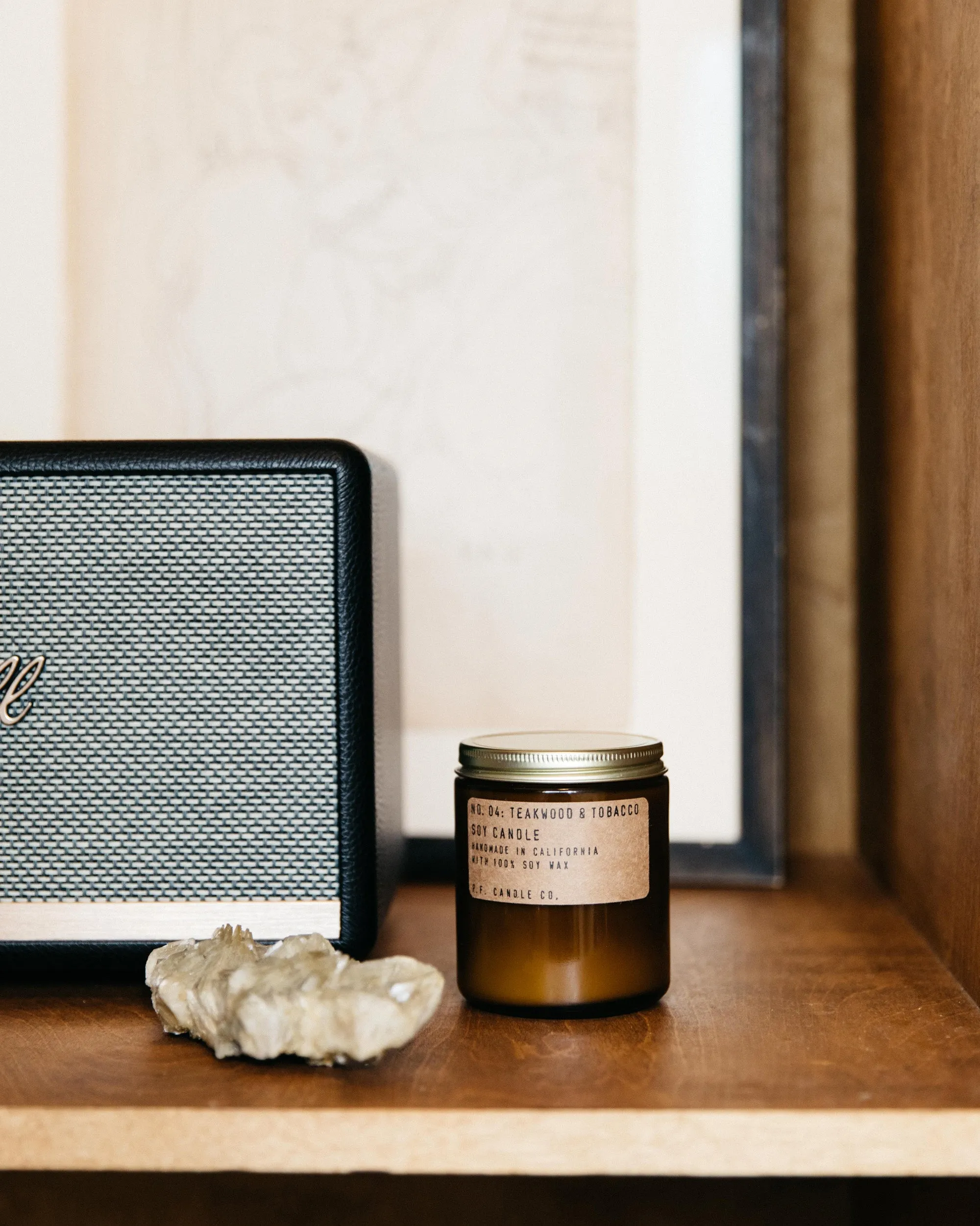 P.F. Candle Co. 7.2oz Standard Jar Candle - Teakwood & Tobacco