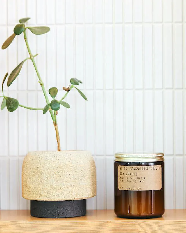 P.F. Candle Co. 7.2oz Standard Jar Candle - Teakwood & Tobacco