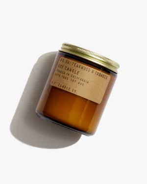 P.F. Candle Co. 7.2oz Standard Jar Candle - Teakwood & Tobacco