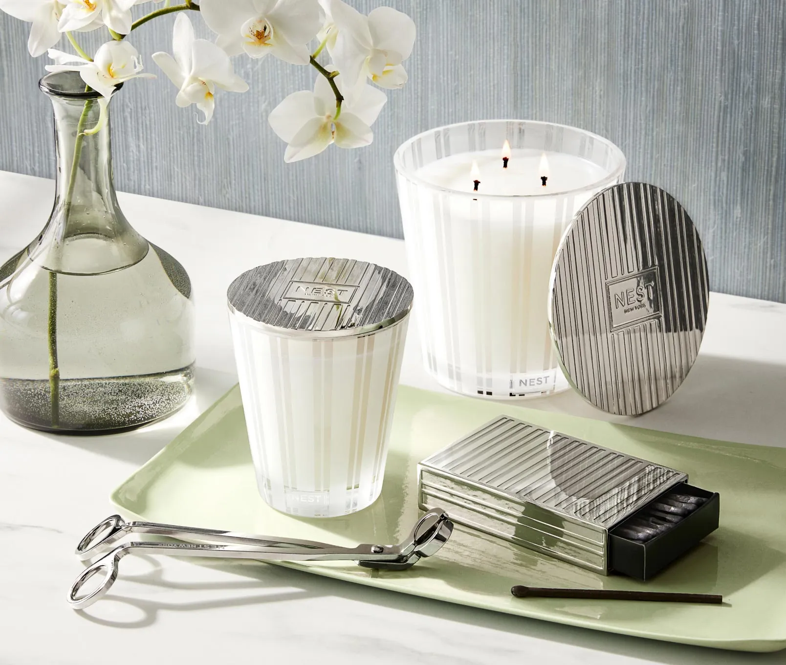 Silver Classic Candle Lid