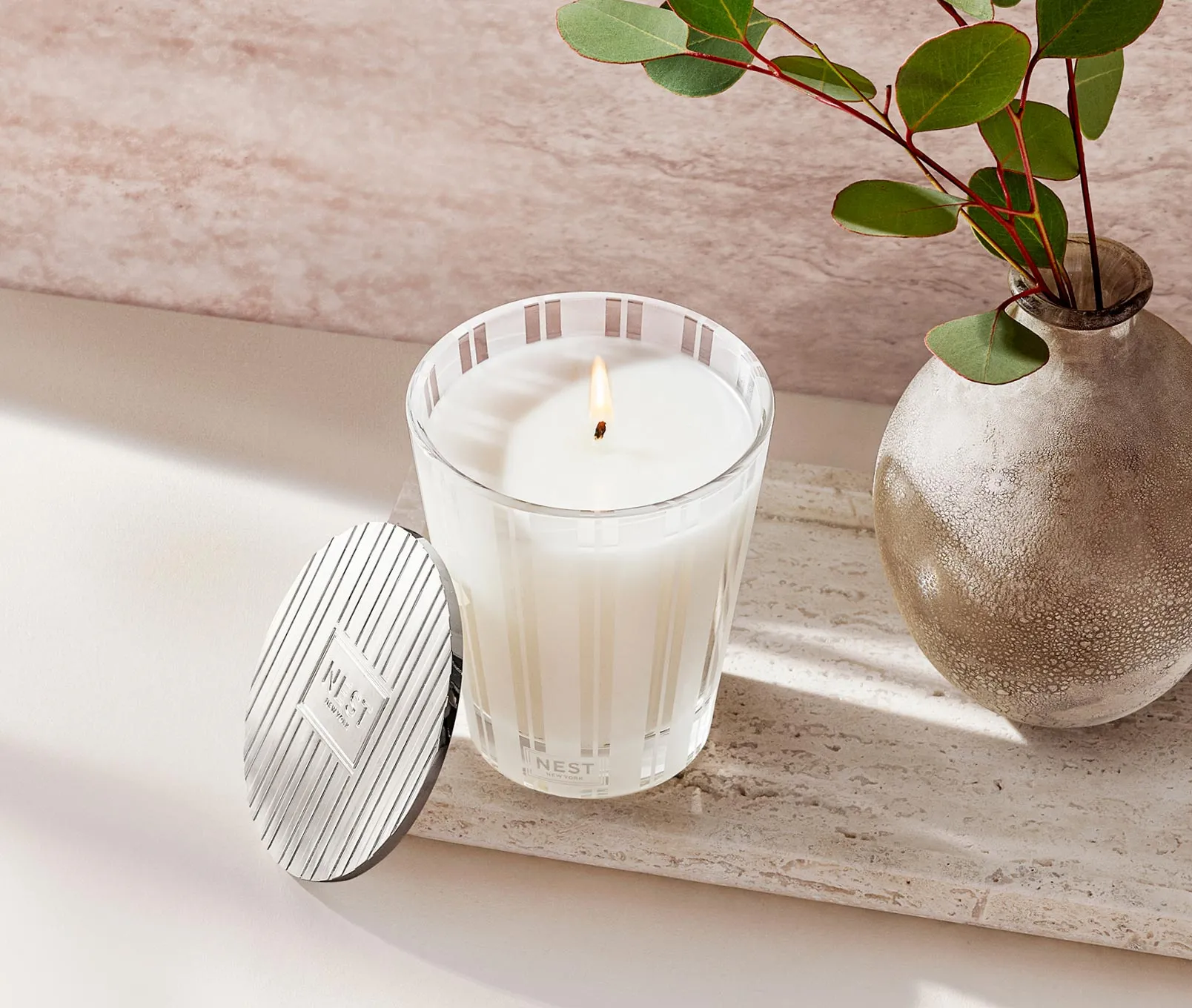 Silver Classic Candle Lid