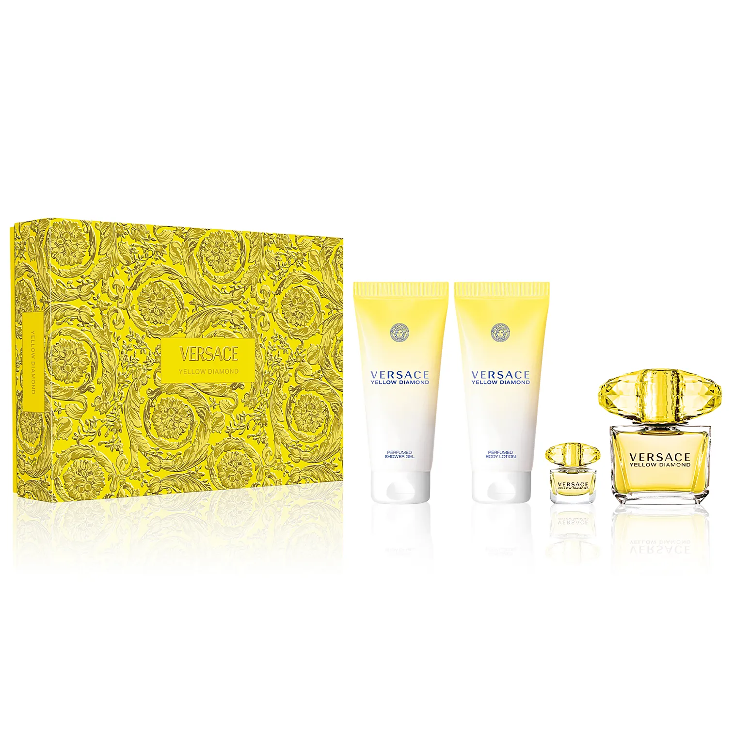 Yellow Diamond by Versace 90ml EDT 4 Piece Gift Set